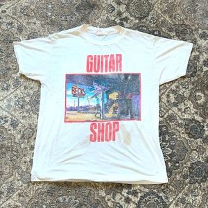 Band T-Shirt VTG 80s Guitar Shop Jeff Beck Terry Bozzio Tony Hymas Shirt L 1989